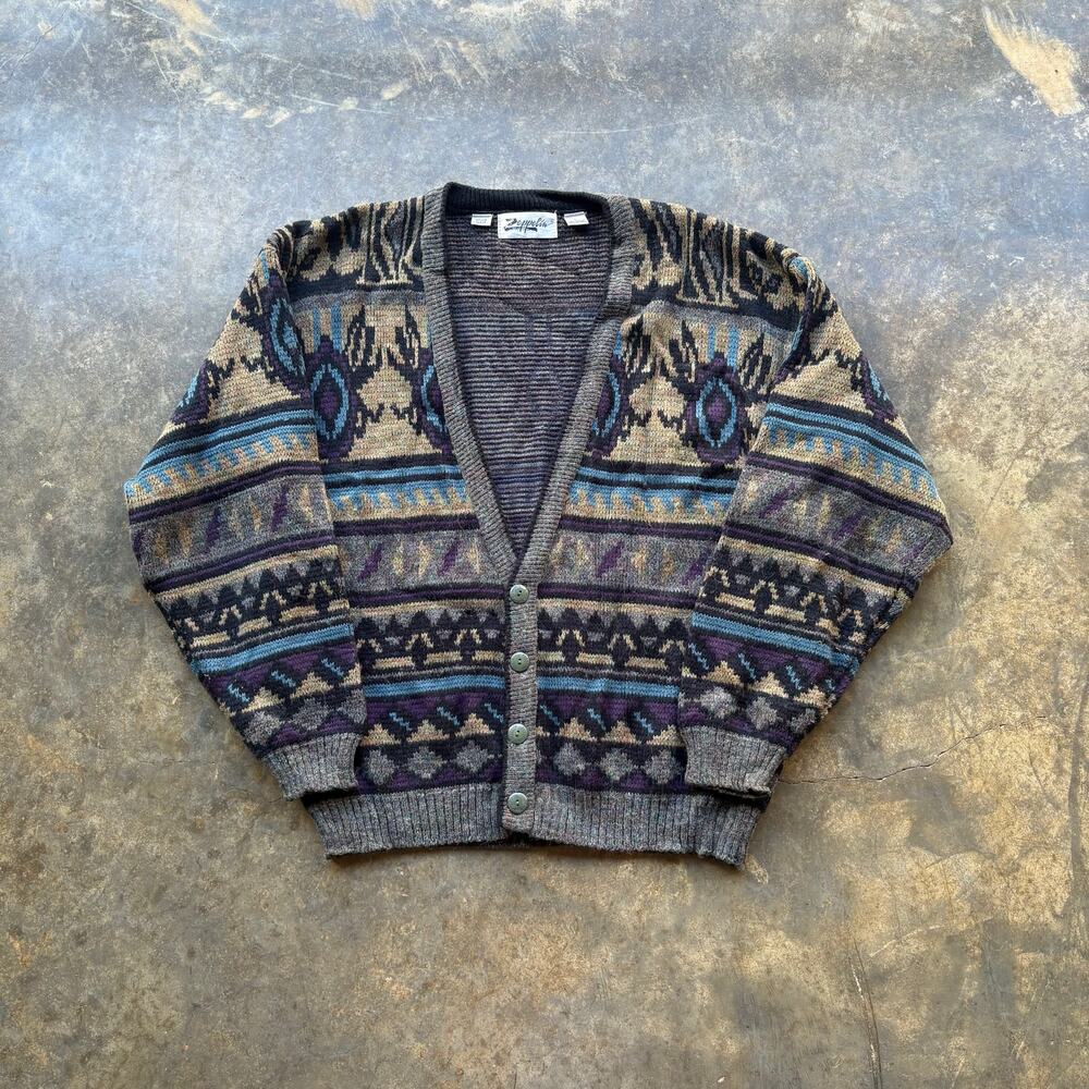 Vintage 90's Zeppelin Soft Cardigan Cobain‎ Style
